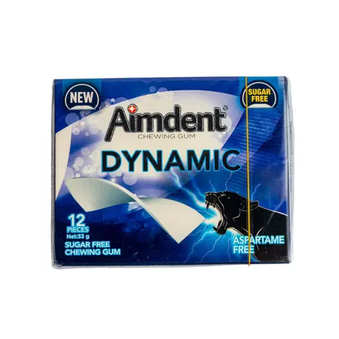 Aimdent Dynamic Sugar-Free Chewing Gum – 12 Pieces